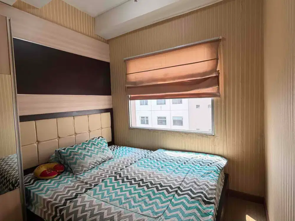 disewakan unit apartemen grand asia afrika 2 bed room siap huni nyaman