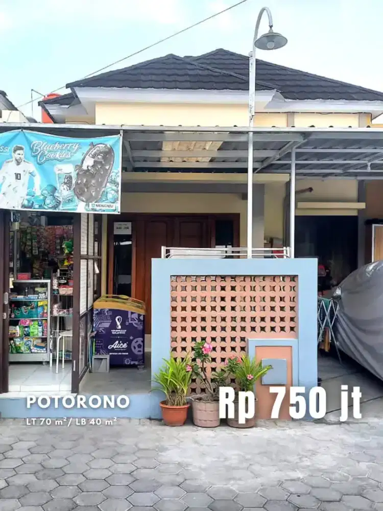 Dijual Rumah dan Kios Lingkungan Perumahan di Potorono