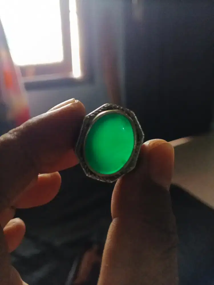 Yaman ahdhor dim 19,5X14X6 ring alpaka size 8