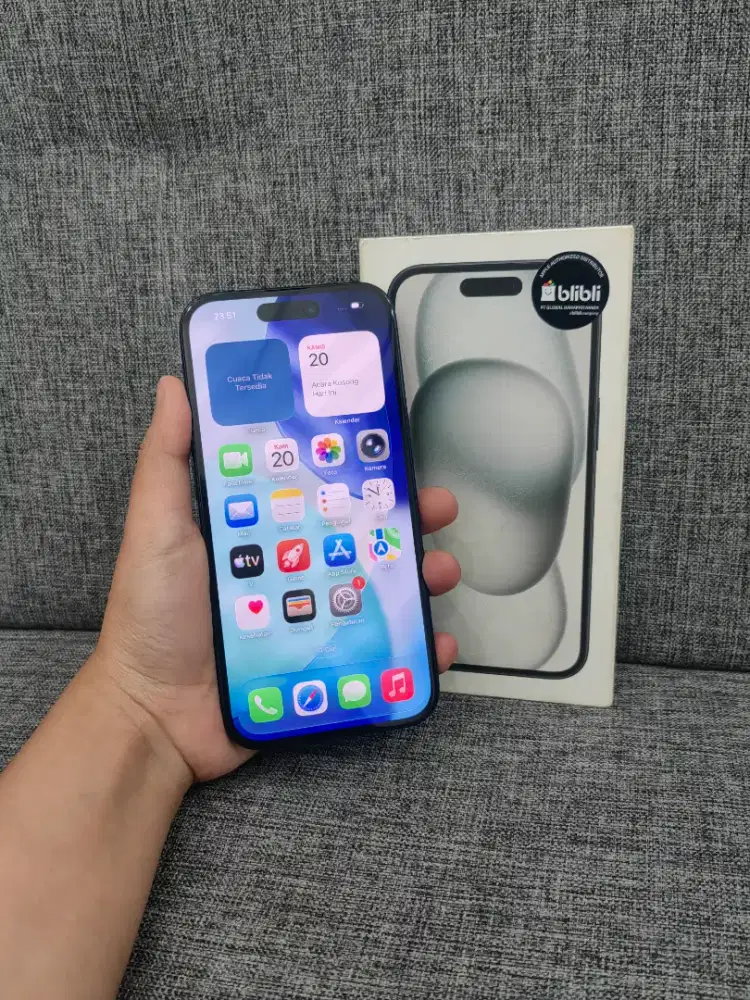 Iphone 15 128gb Fulset ori resmi ibox no minus