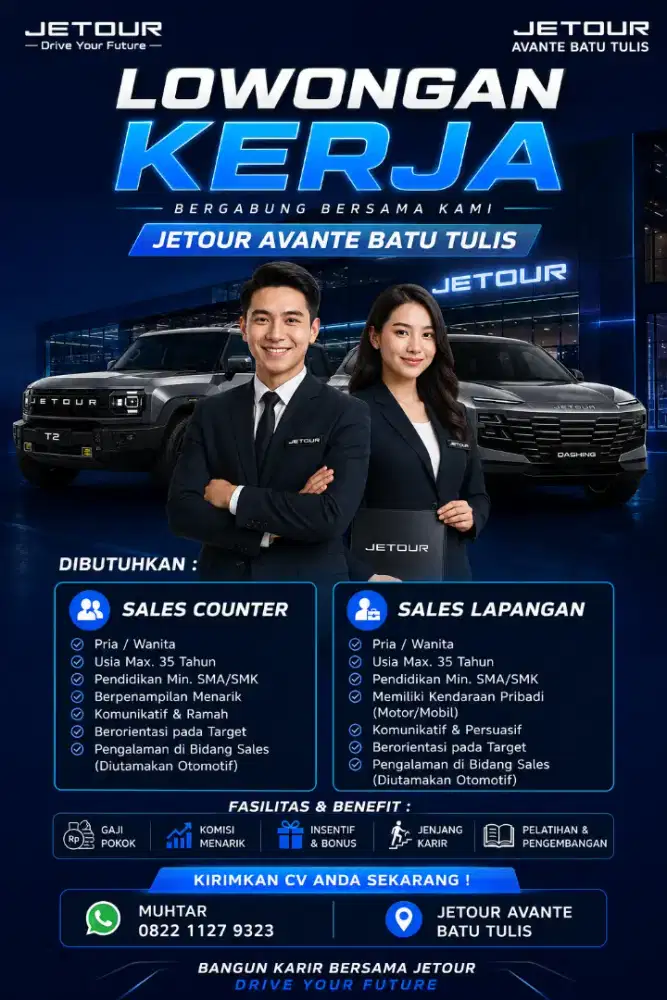 Lowongan sales jetour