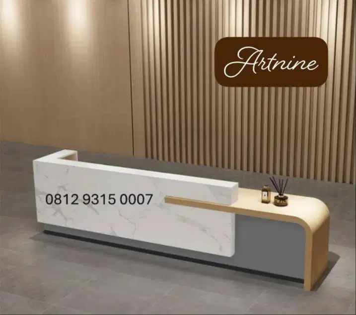 Meja Receptionis Custom