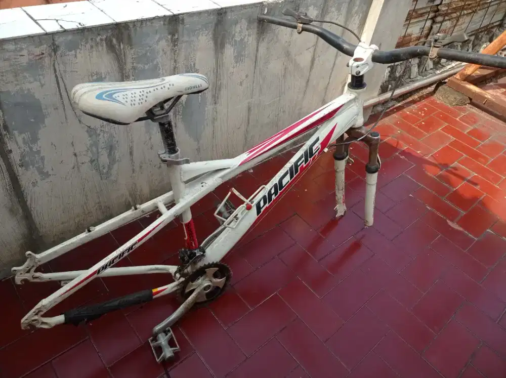 Frame pacific aviator 2.0 plus fork, handlebar, crank set