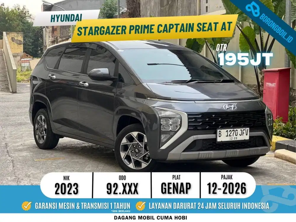 Hyndai Stargazer Prime Captain Seat AT 2023 Abu xpander veloz brv