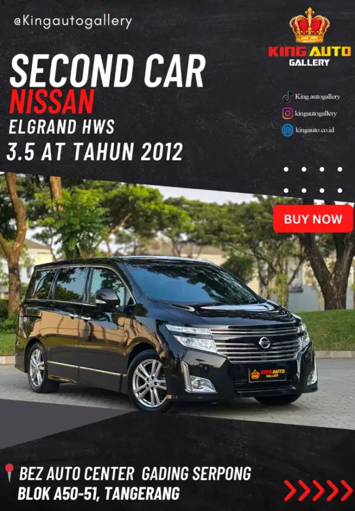 Elgrand HWS 3.5L 2012 Hitam Full Spek