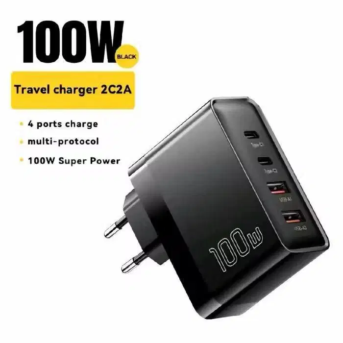 Essager Charger Adaptor GaN 100W Multi Port 2 USB TYPE C - 2