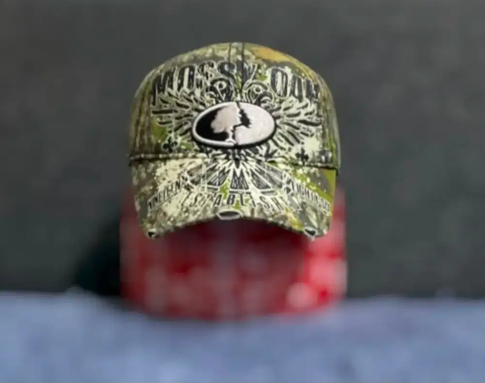 Topi Baseball Mossy Oak Camo Distressed Original second