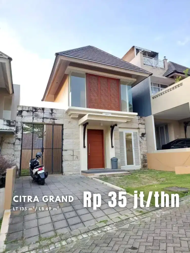 Disewakan Rumah di Lingkungan Elite Citra Grand Mutiara Jalan Wates