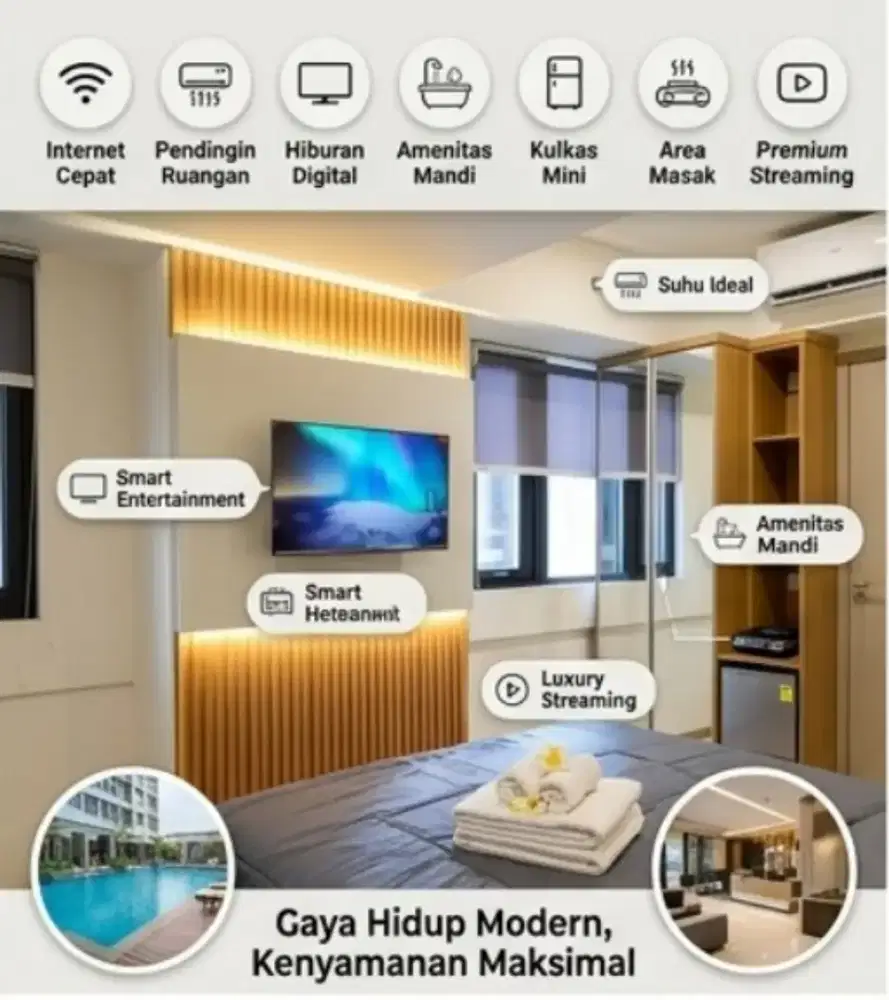 Sewa apartemen harian jakarta pusat