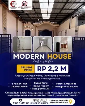 SALE SALE - RUMAH SIAP HUNI - NEGO LANGSUNG KEPEMILIK - 2,2M