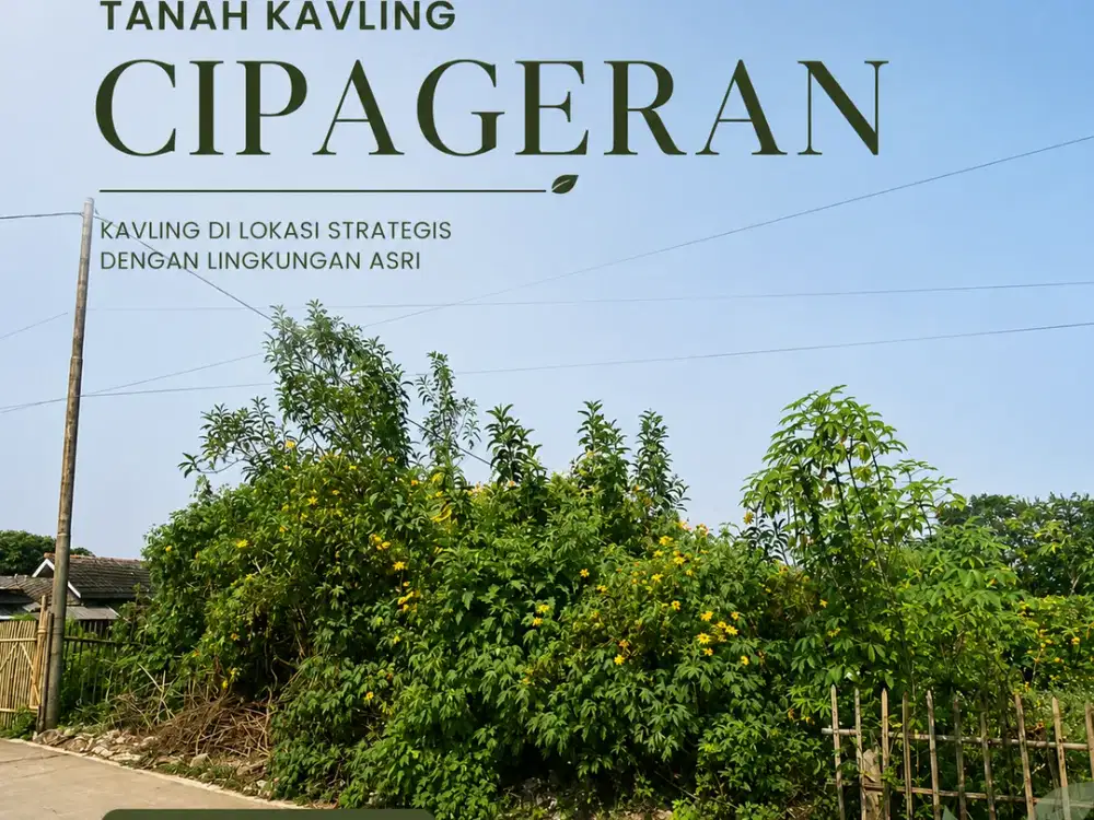 Tanah Kavling Cipageran Nikmati View Nya | SHM