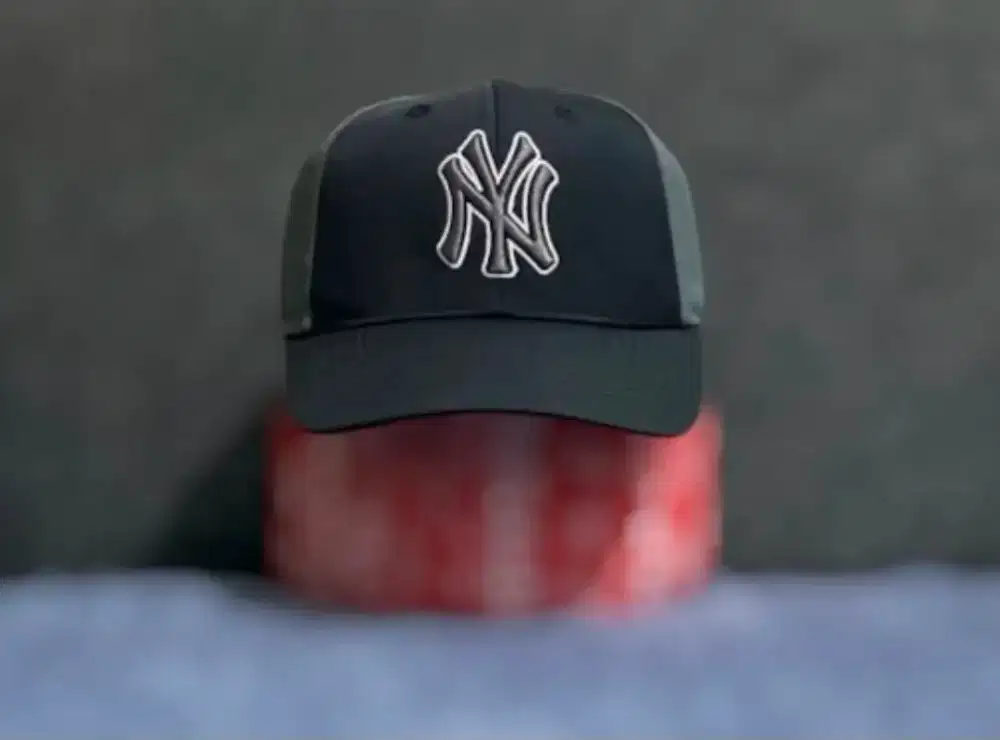 Topi NY New York Yankees Fan Favorite Two Tone Black Grey Ori Second