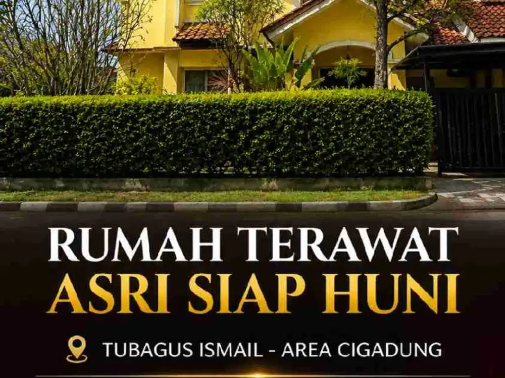 Rumah lingkungan asri siap huni di tubagus ismail dago bandung