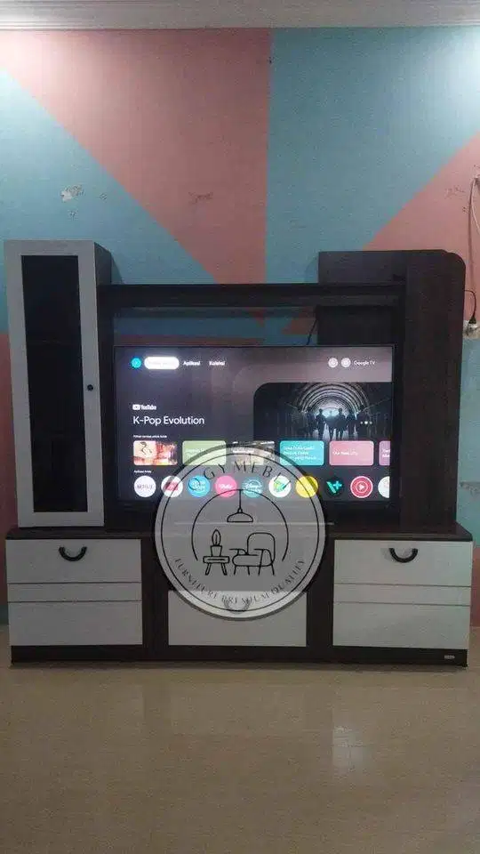 SALE ! MEJA TV/WALL TV 50 INCHI TERLARIS SALE
