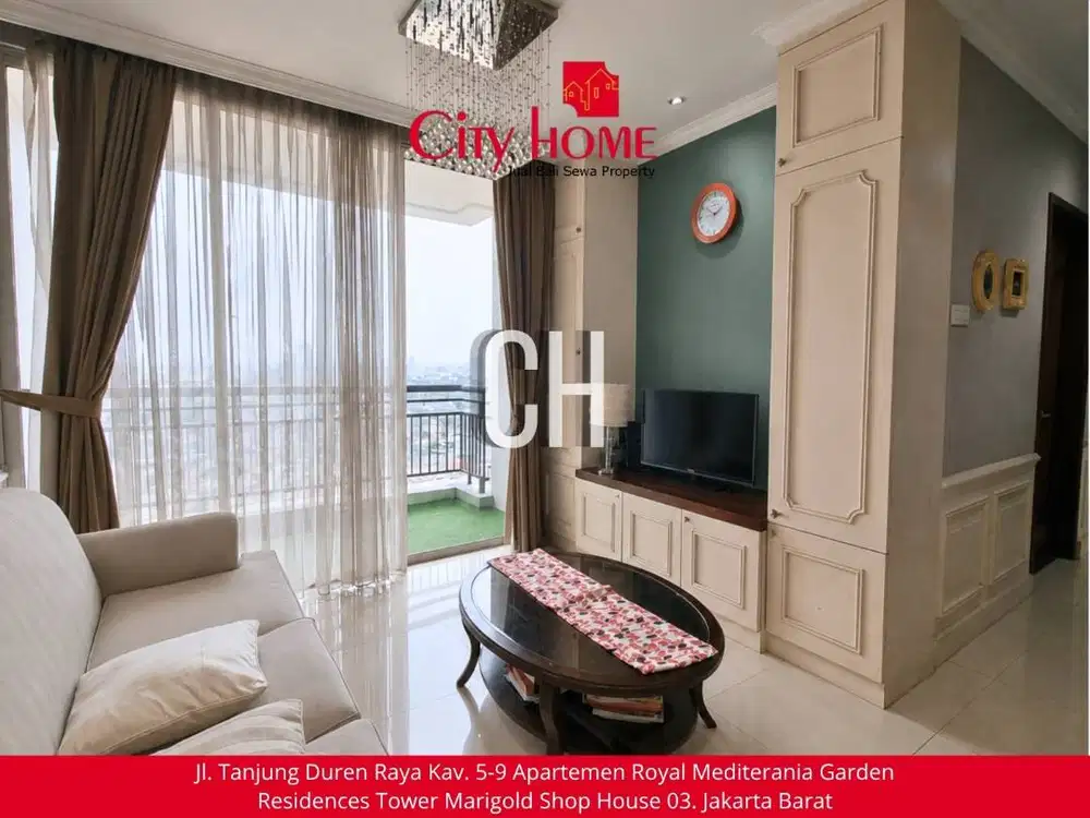 Jual Apartemen Central Park  2+1BR 82,5m² Full Furnished Tanjung Duren