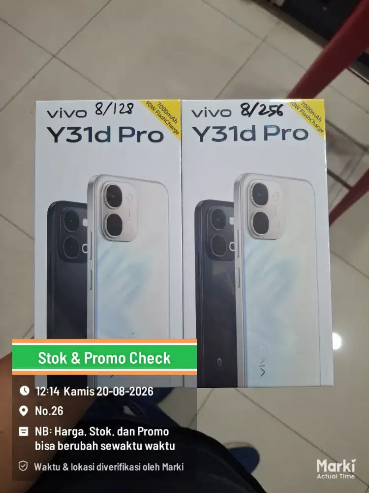 NEW VIVO Y31D PRO SERIES. CASHBACK EXTRA. EDISI TERBATAS