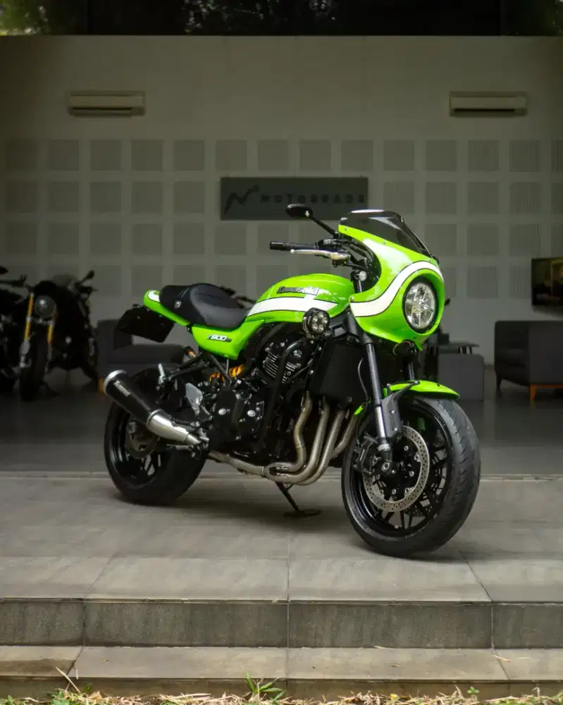 Kawasaki Z900RS Cafe Vintage Lime Green 2018 Mods up 90Jtan