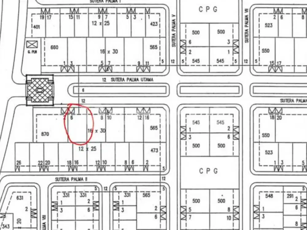 Dijual Kavling Langka Palma Boulevard Cluster Favorite Alam Sutera