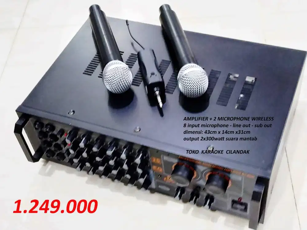 paket amplofier mic wireles
