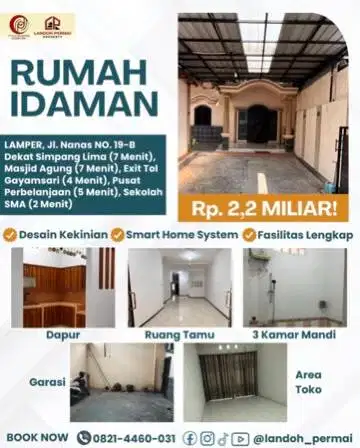 INVESTASI RUMAH - LOKASI STRATEGIS - PREMIUM - ELEGANT