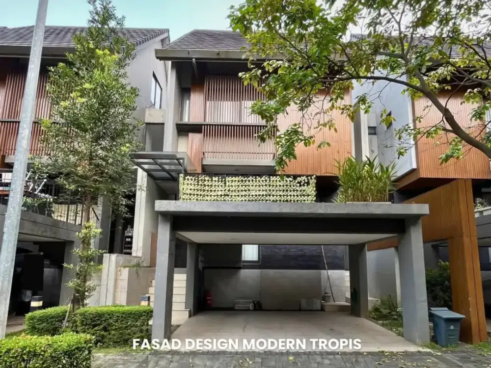 Dijual Rumah Dengan Desain Tropical Modern Hadap Utara di Kawasan BSD Tangsel BS-18750