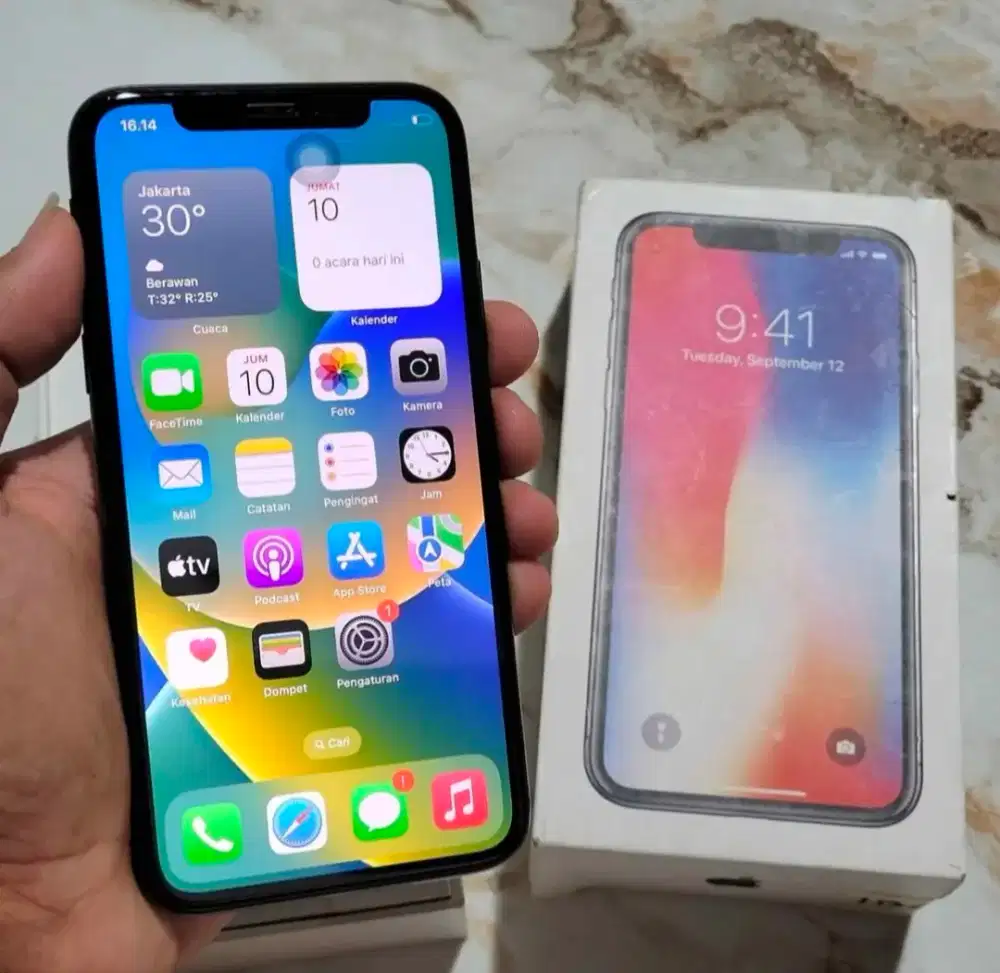 Iphone X 256GB Black Mulus Lengkap
