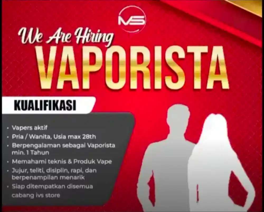 Loker vaporista butuh cepat