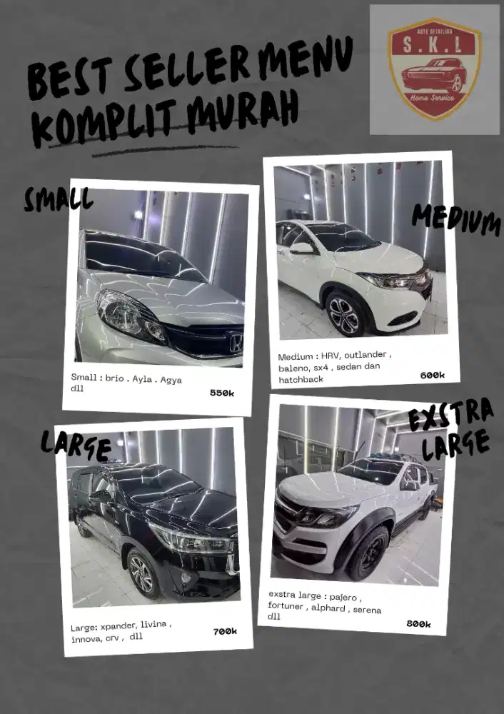 Salon mobil panggilan. Detailing mobil. Poles mobil panggilan.