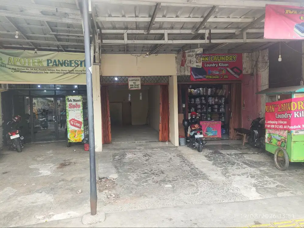 Disewakan Ruko Cocok Usaha Apapun di JL. Hj Naman Jakarta Timur