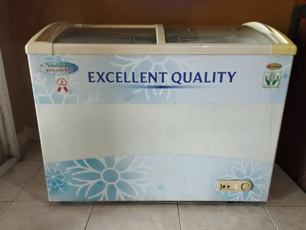 Freezer Daimitsu 2 Pintu Glass Sliding Door Excellent Quality
