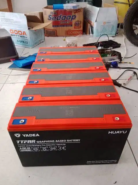 Aki Baterai Sepeda Motor Listrik Yadea 12v 38ah Original
