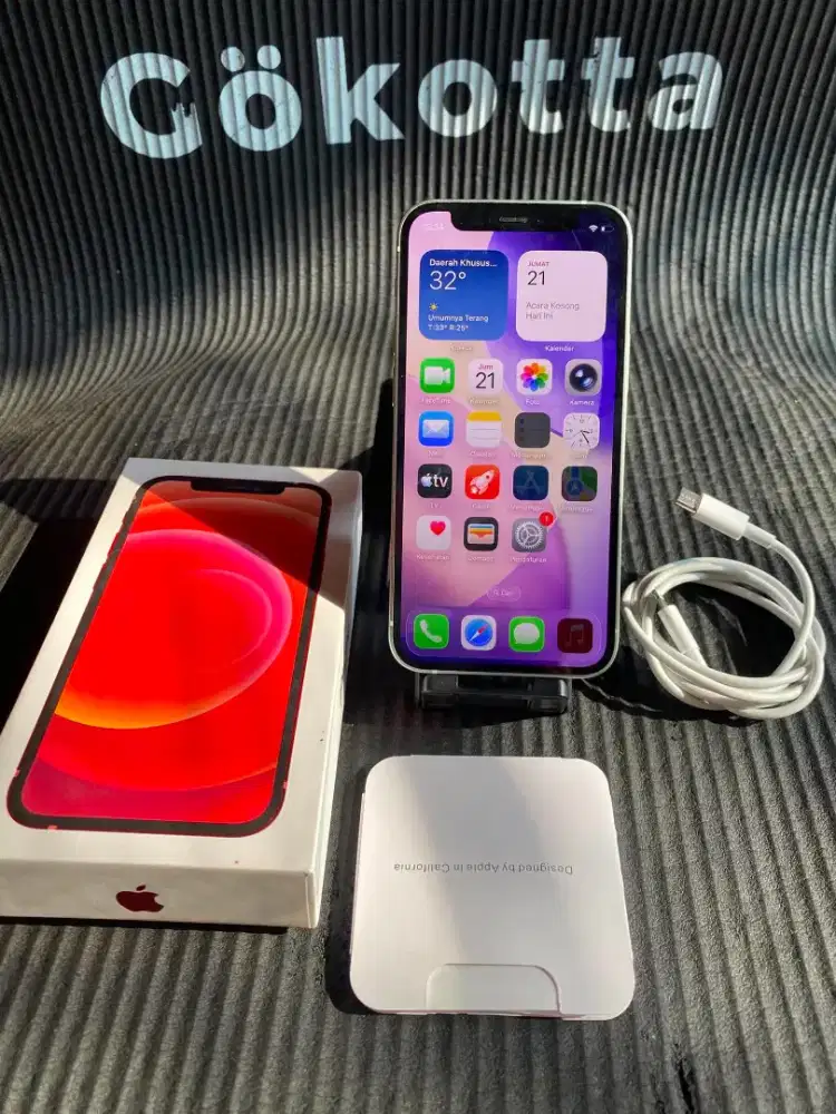 Iphone 12 mini 128gb green inter all operator fullset mulus normal