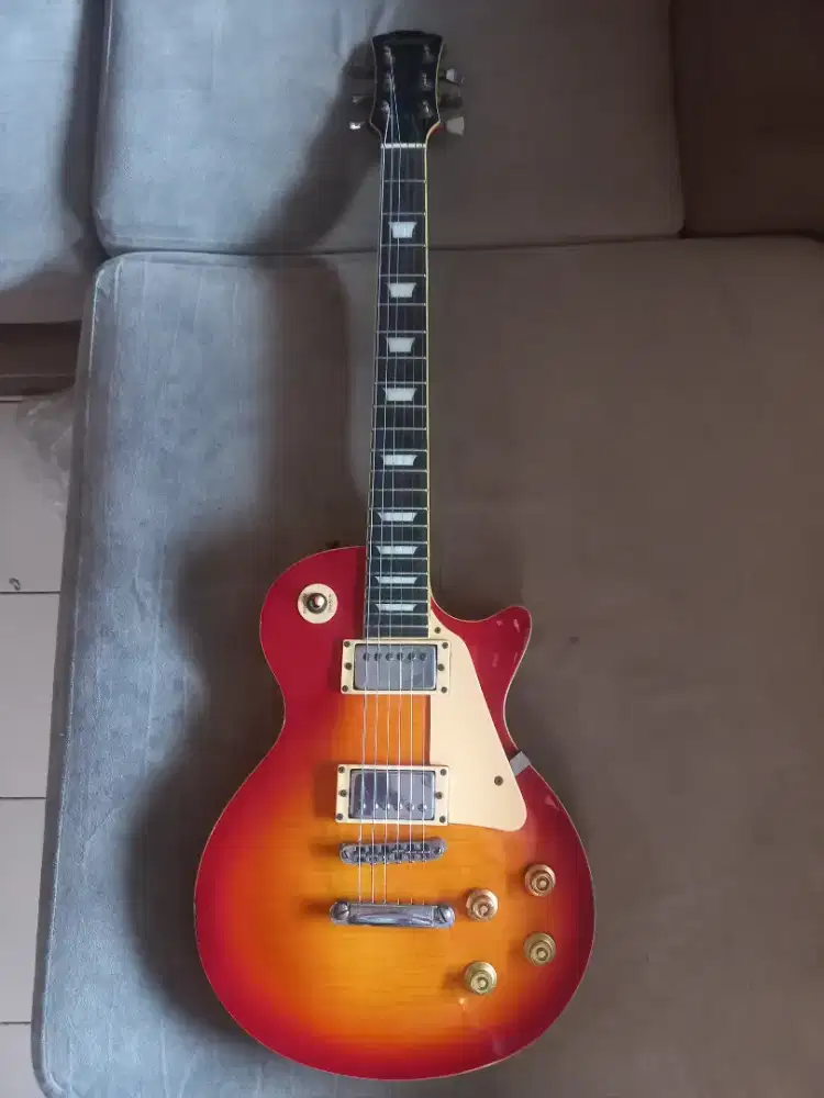 Gitar merk legacy LP300 sunbrust chery asli original MIC