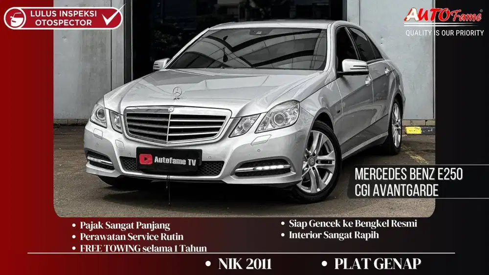 Mercedes Benz E250 CGI Avantgarde NIK 2011 Silver On Brown