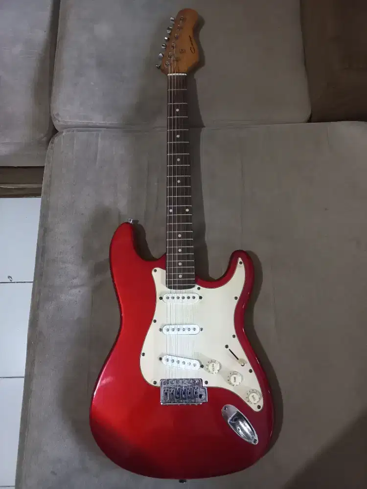 Gitar merk caraya model strato HSS asli original MIC