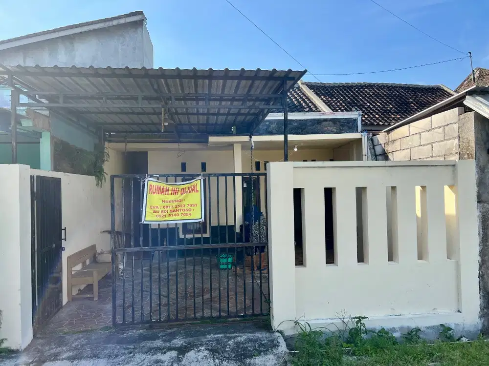 DIJUAL LANGSUNG OLEH PEMILIK RUMAH SIAP HUNI SHM – JL MAYANG KARTASURA