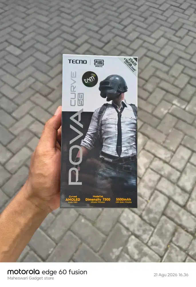 Pova curve 5G Baru Segel Dus Garansi Resmi