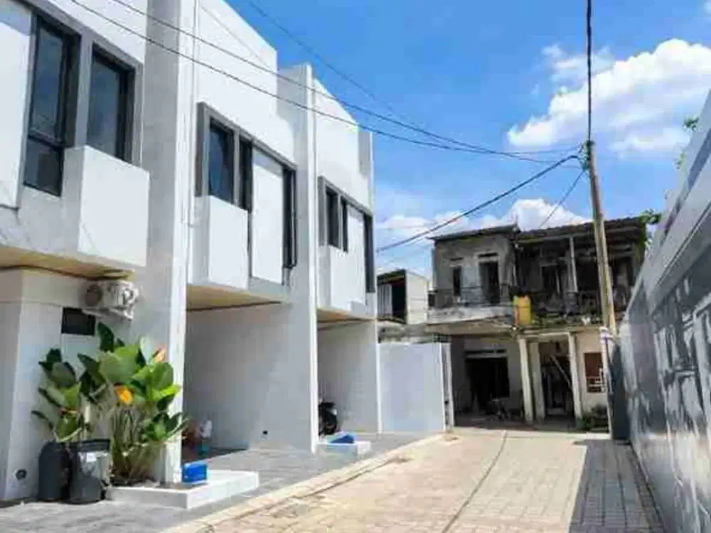 Jual Rumah Baru 2 Lantai  Cluster di Kukusan Dekat Gerbang Tol Kukusan Kota Depok Dijual