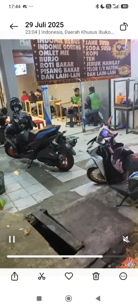 Take over warkop beserta perlengkapannya