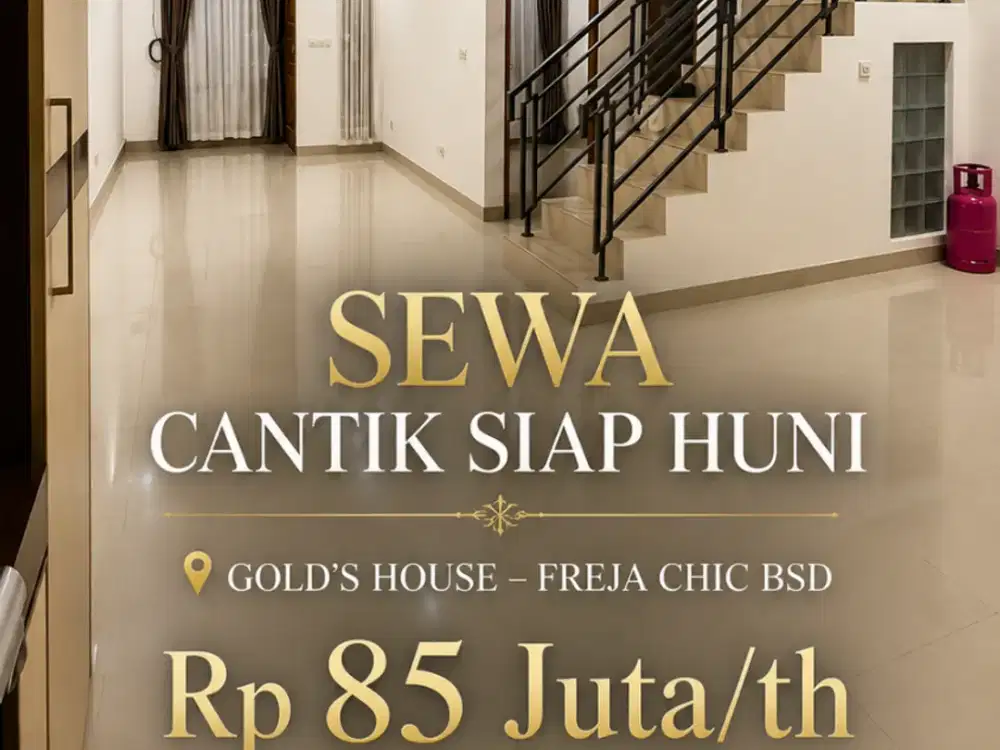 SEWA RUMAH SIAP HUNI DI VILLA MELATI MAS SERPONG
