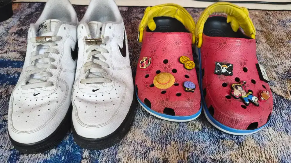 Nike air force one dan crocs x one piece luffy ORIGINAL