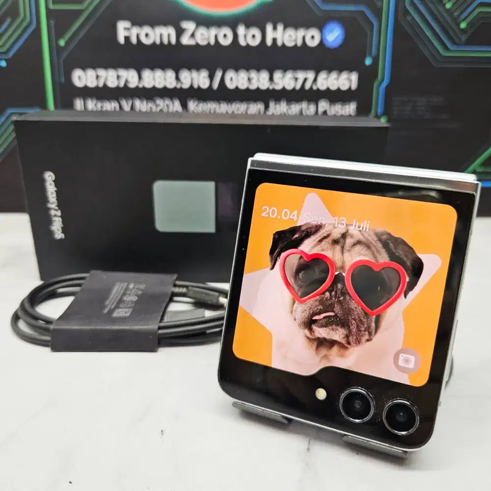 Samsung Galaxy Z Flip 5 8/256GB Mint SEIN Resmi Fullset No Minus