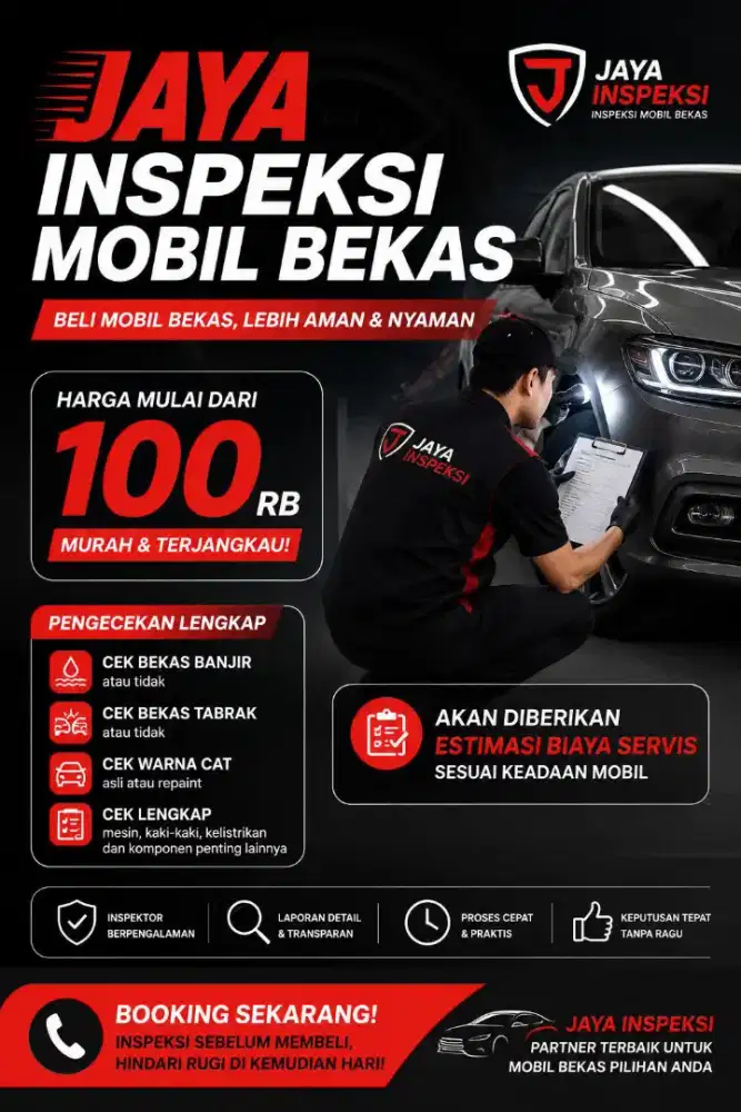 Jasa inspeksi mobil bekas mulai 100 ribuan aja