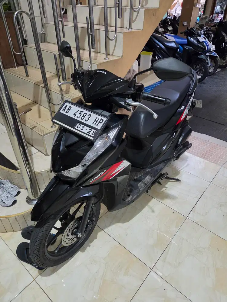 Beat all new hitam 2023 low km 10rb an Gbm