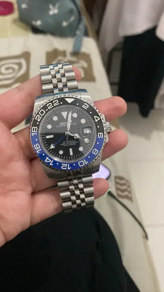 Seiko modif batman GMT 2