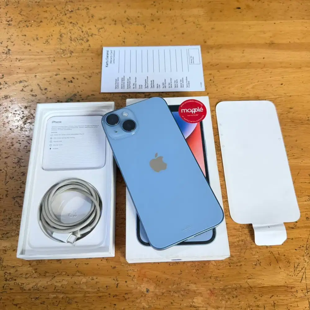 iPhone 14 128GB Blue Garansi Aktif Januari 2027 Perfact Like New