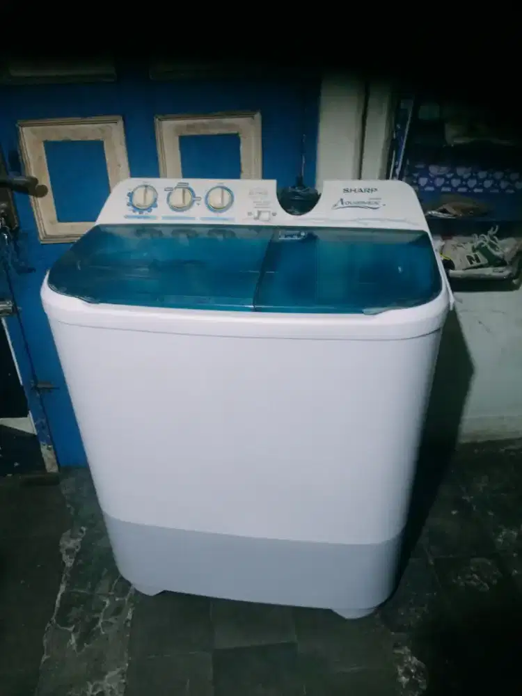 Jual mesin cuci Sharp kapasitas 9,5kg mesin ori normal bisa diantar