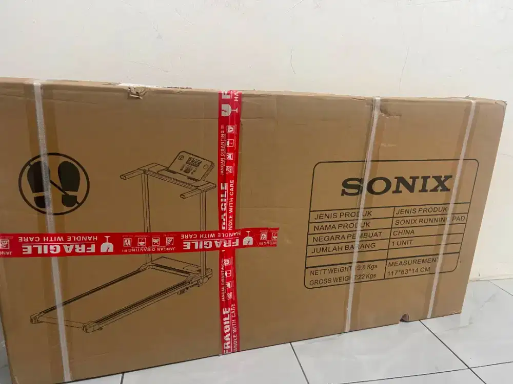 Treadmill Sonic STR02 Running pad bisa dilipat
