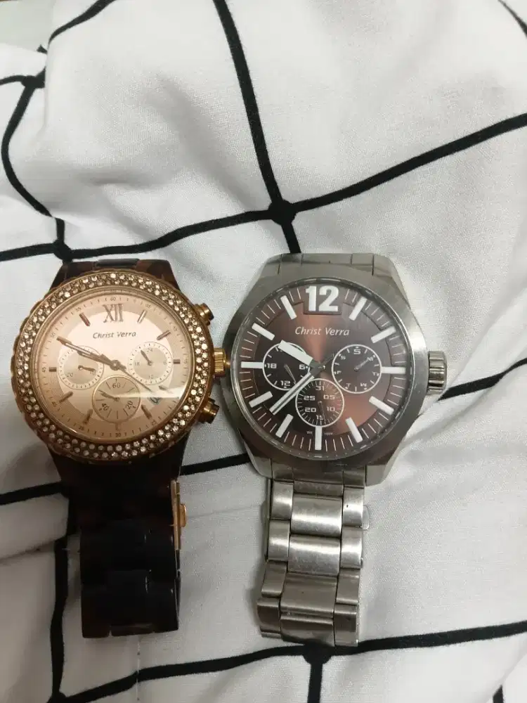 Jam tangan christ verra 2 buah
