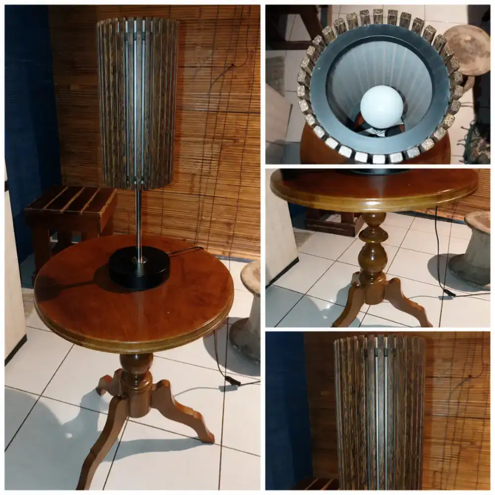 Lampu hias dan meja hias